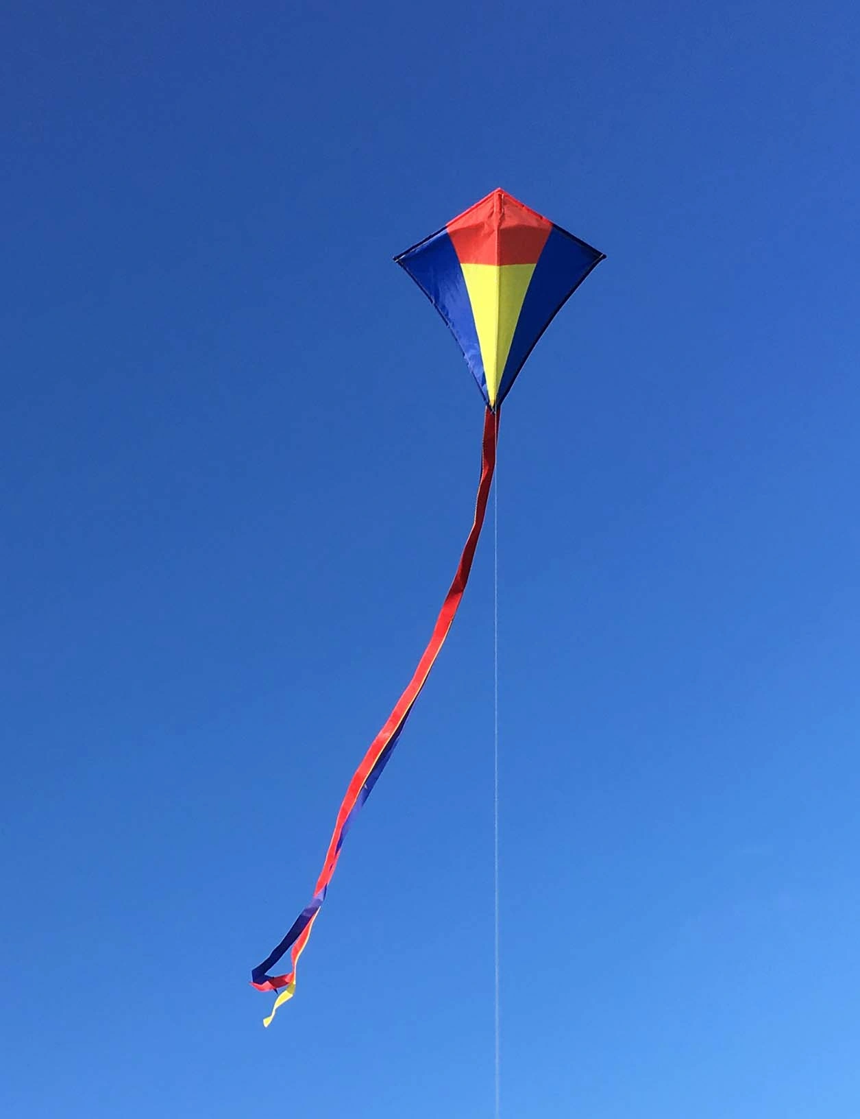 Small Diamond Kite – Blue, Red & Yellow