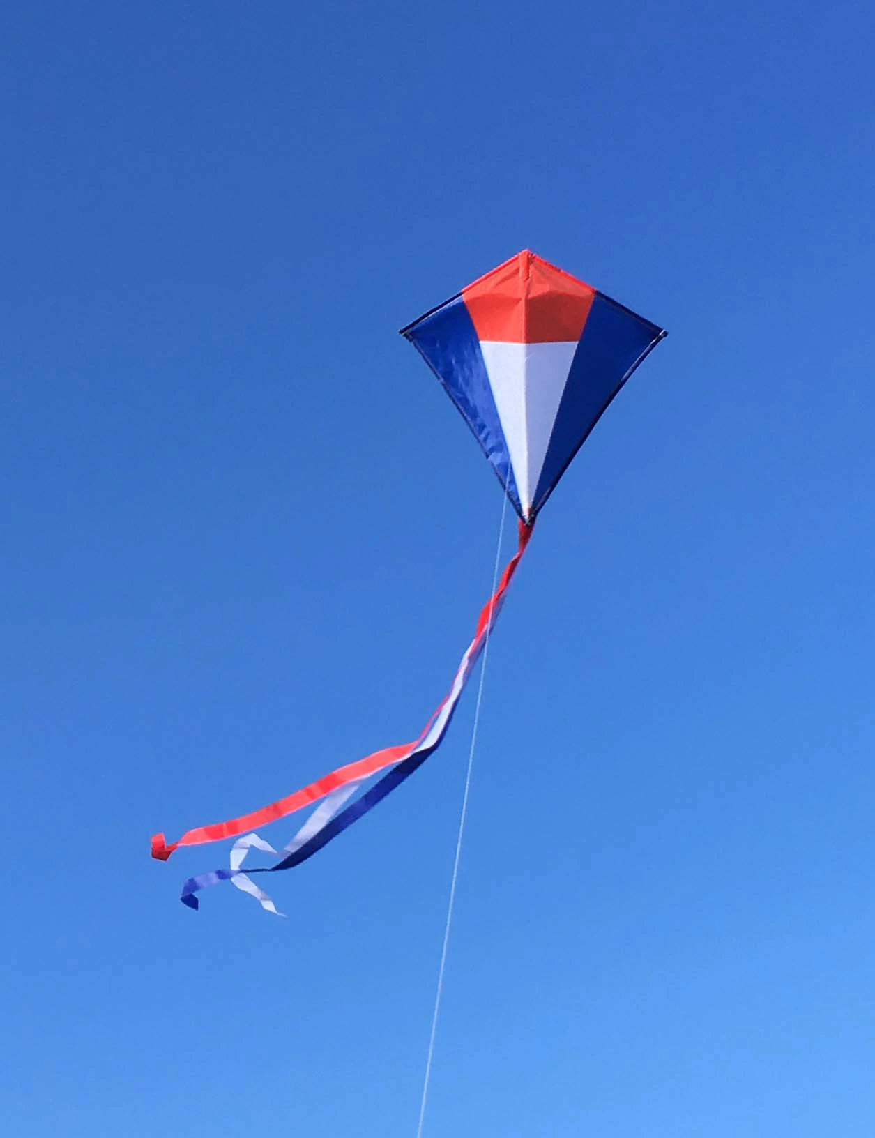 Small Diamond Kite – Blue, Red & White